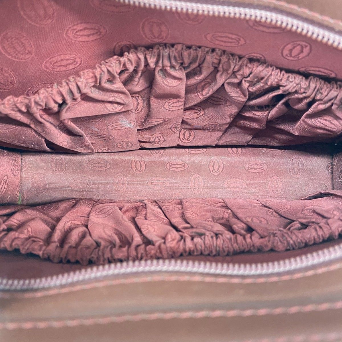 Cartier Clutch Must Leather Bordeaux Gold — view 4