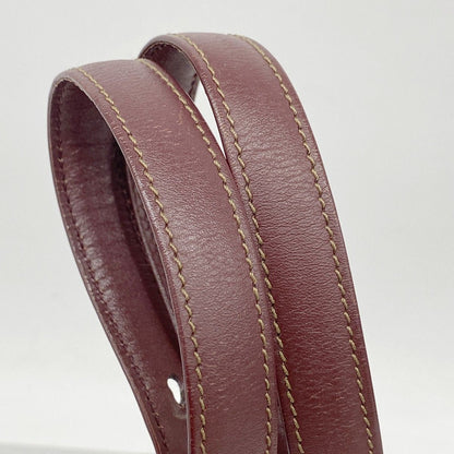 Cartier Shoulder Bag Must Leather Bordeaux Gold — view 9