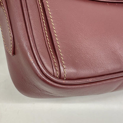 Cartier Shoulder Bag Must Leather Bordeaux Gold — view 6