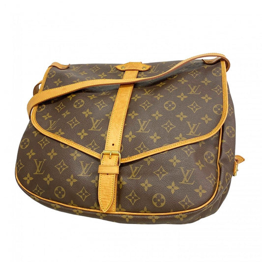Louis Vuitton Shoulder Bag Monogram Saumur 35 Brown