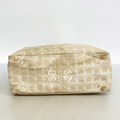 Chanel Tote New Travel Nylon Beige Gold — view 3
