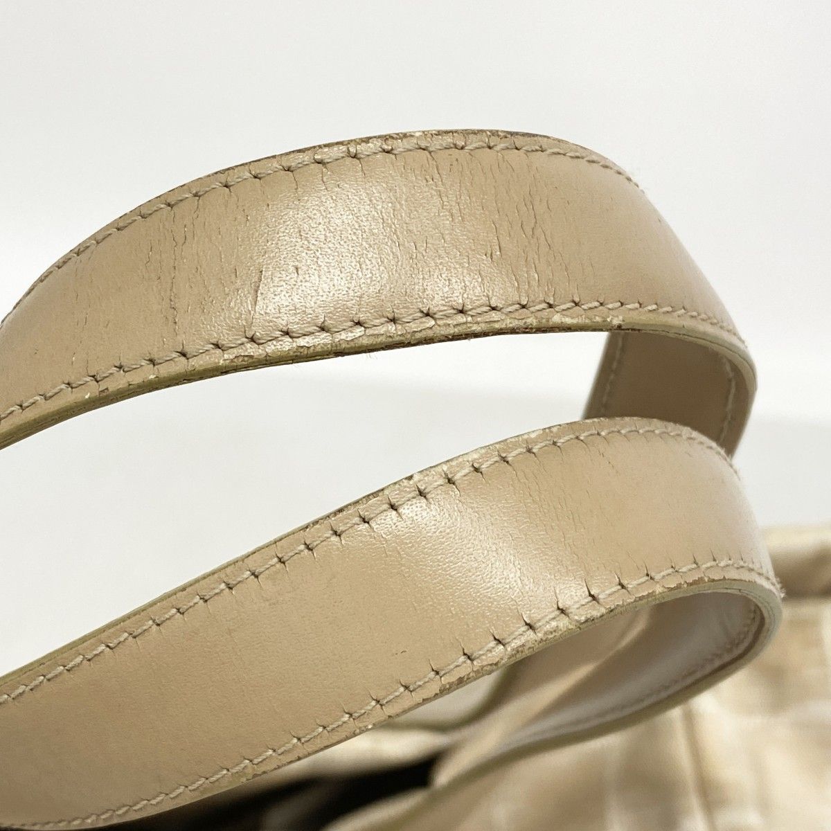 Chanel Tote New Travel Nylon Beige Gold — view 8
