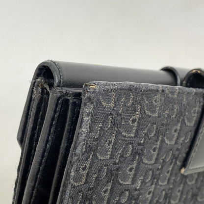 Dior Wallet Street Chic Canvas Leather Black Silver — view 6