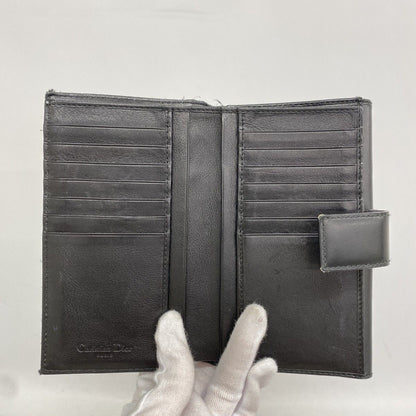 Dior Wallet Street Chic Canvas Leather Black Silver — view 3