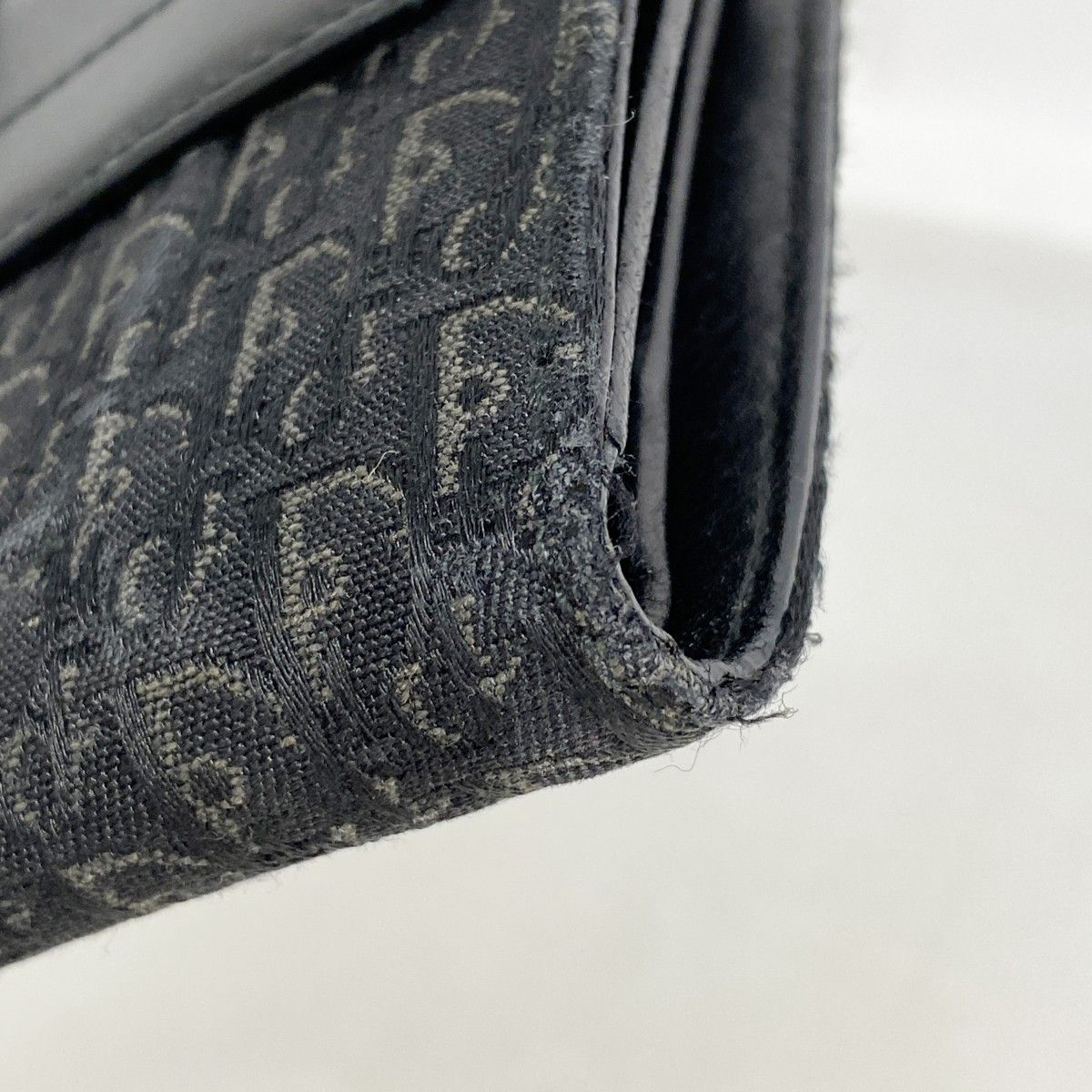 Dior Wallet Street Chic Canvas Leather Black Silver — view 5