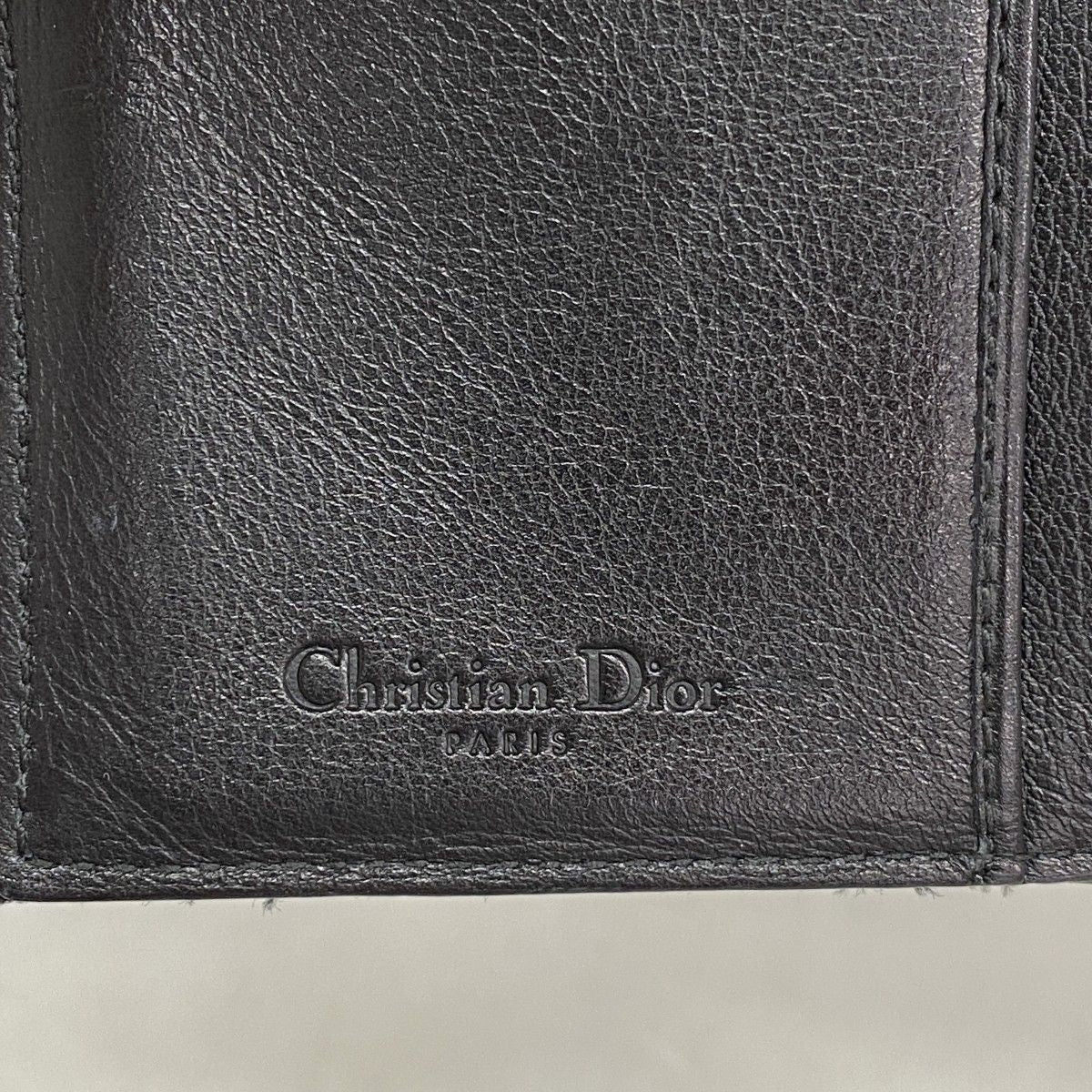 Dior Wallet Street Chic Canvas Leather Black Silver — view 4