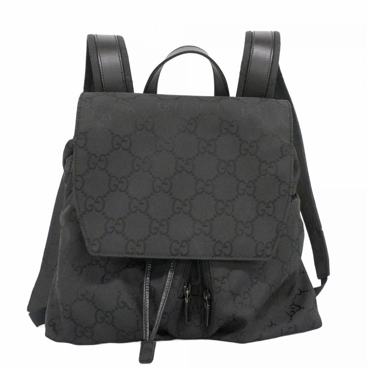 Gucci Backpack GG Nylon 003 Black Silver