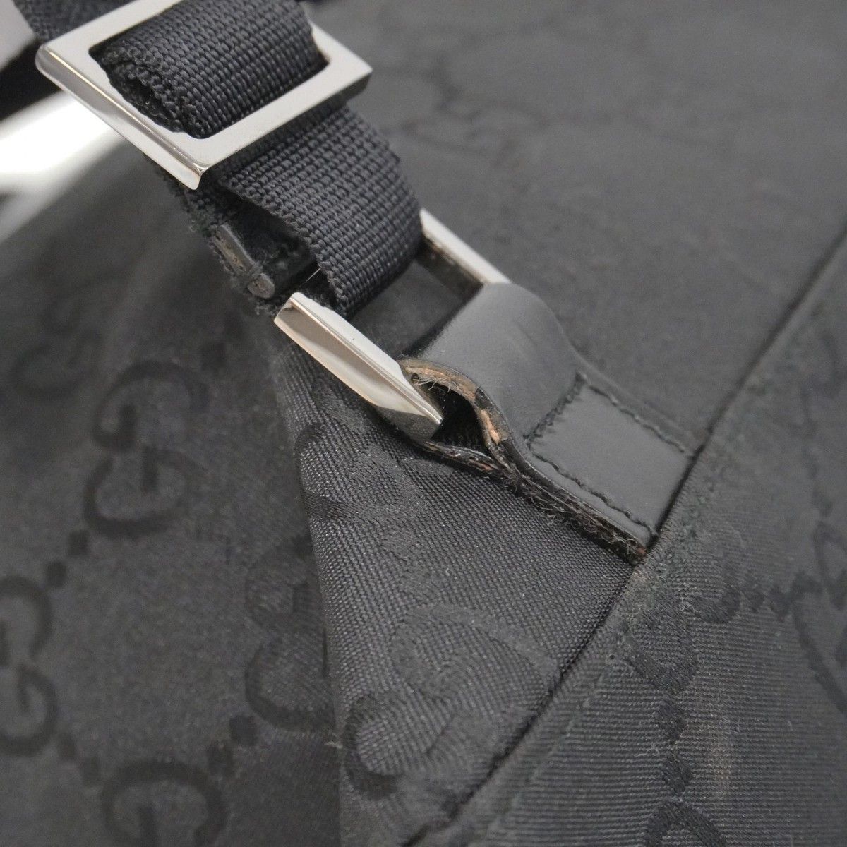 Gucci Backpack GG Nylon 003 Black Silver — view 8