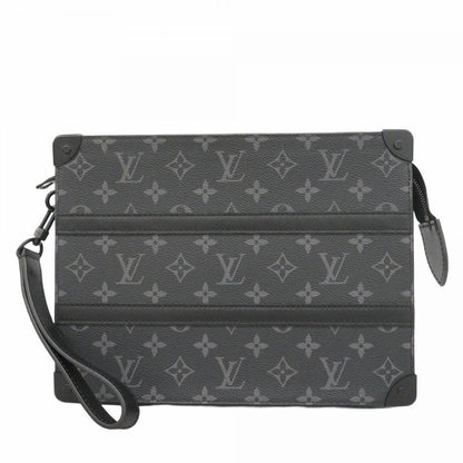 Louis Vuitton Clutch Monogram Eclipse Trunk Pochette Black