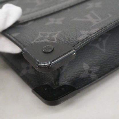 Louis Vuitton Clutch Monogram Eclipse Trunk Pochette Black — view 8