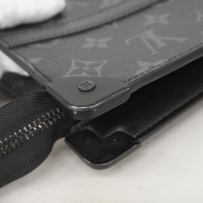 Louis Vuitton Clutch Monogram Eclipse Trunk Pochette Black — view 7