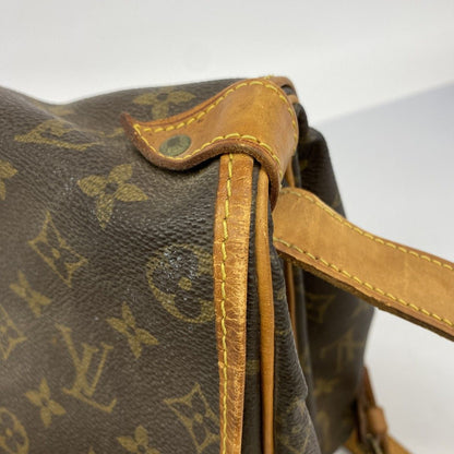Louis Vuitton Shoulder Bag Monogram Saumur 35 Brown — view 6