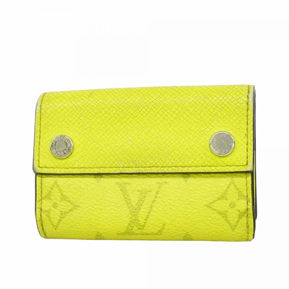 Louis Vuitton Trifold Wallet Taigarama Discovery Compact Jaune