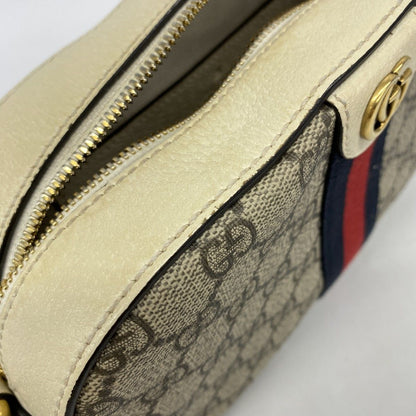 Gucci Shoulder Bag Ophidia Beige Gold — view 7