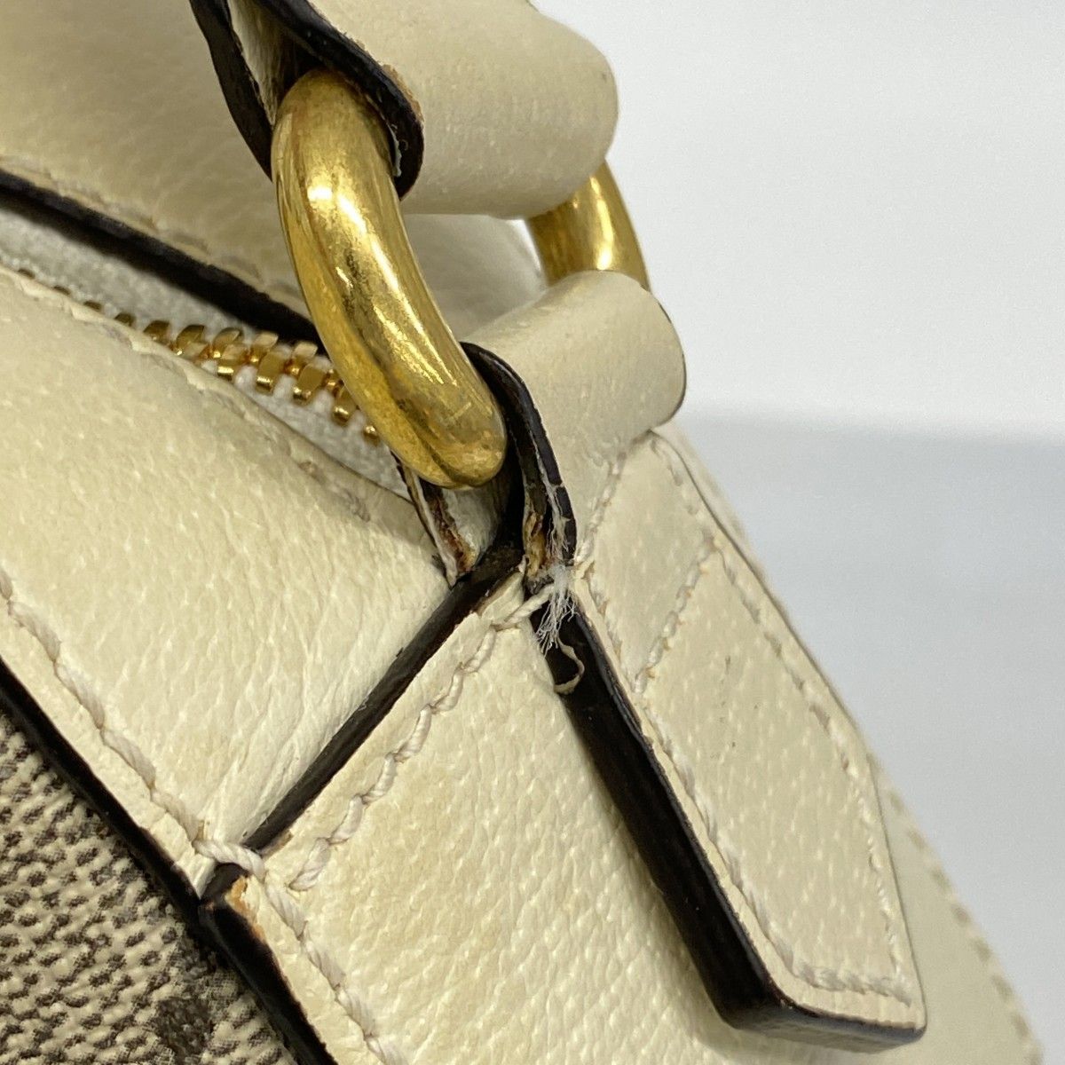 Gucci Shoulder Bag Ophidia Beige Gold — view 8
