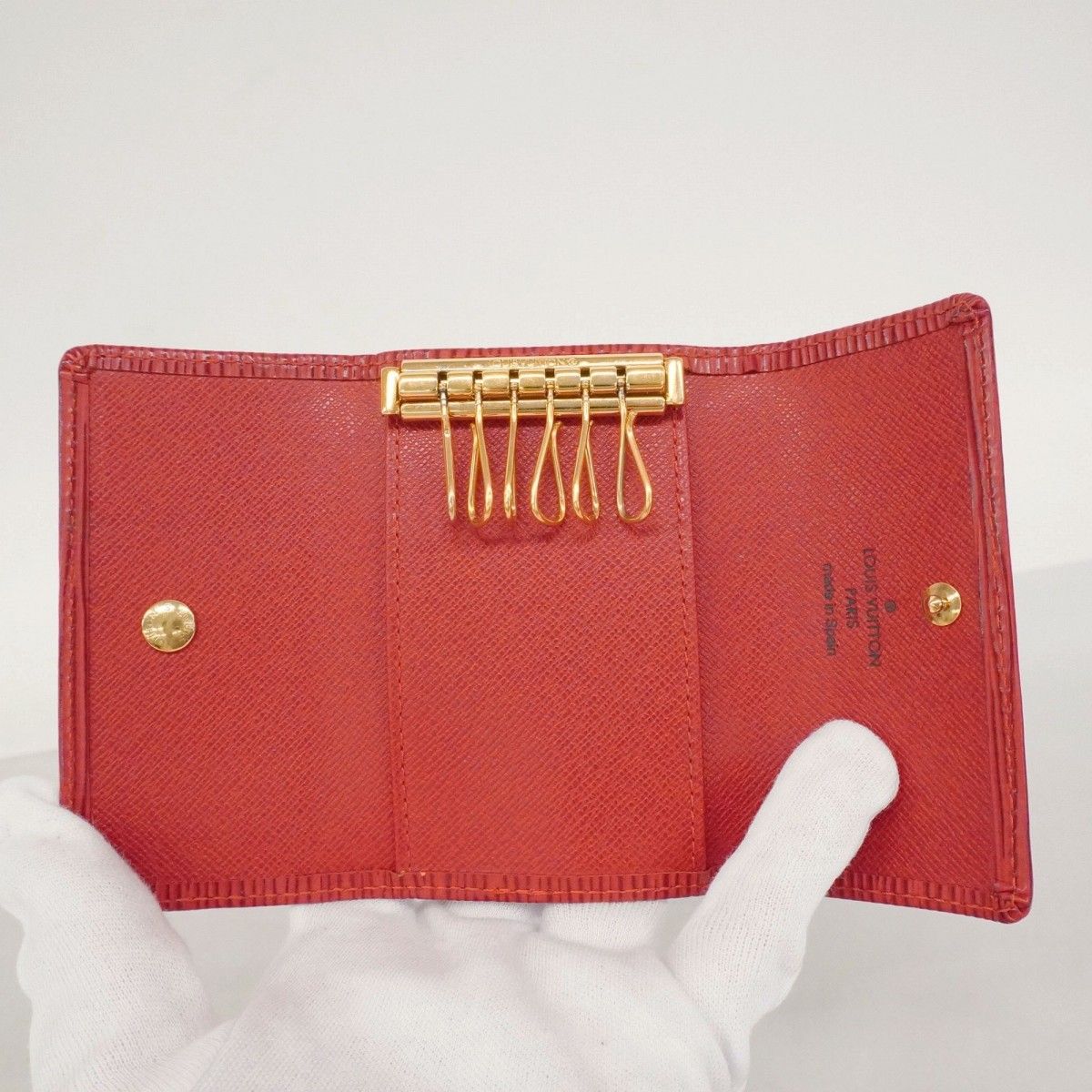 Louis Vuitton Key Case Epi Multicles 6 Castilian Red Key Holder — view 3