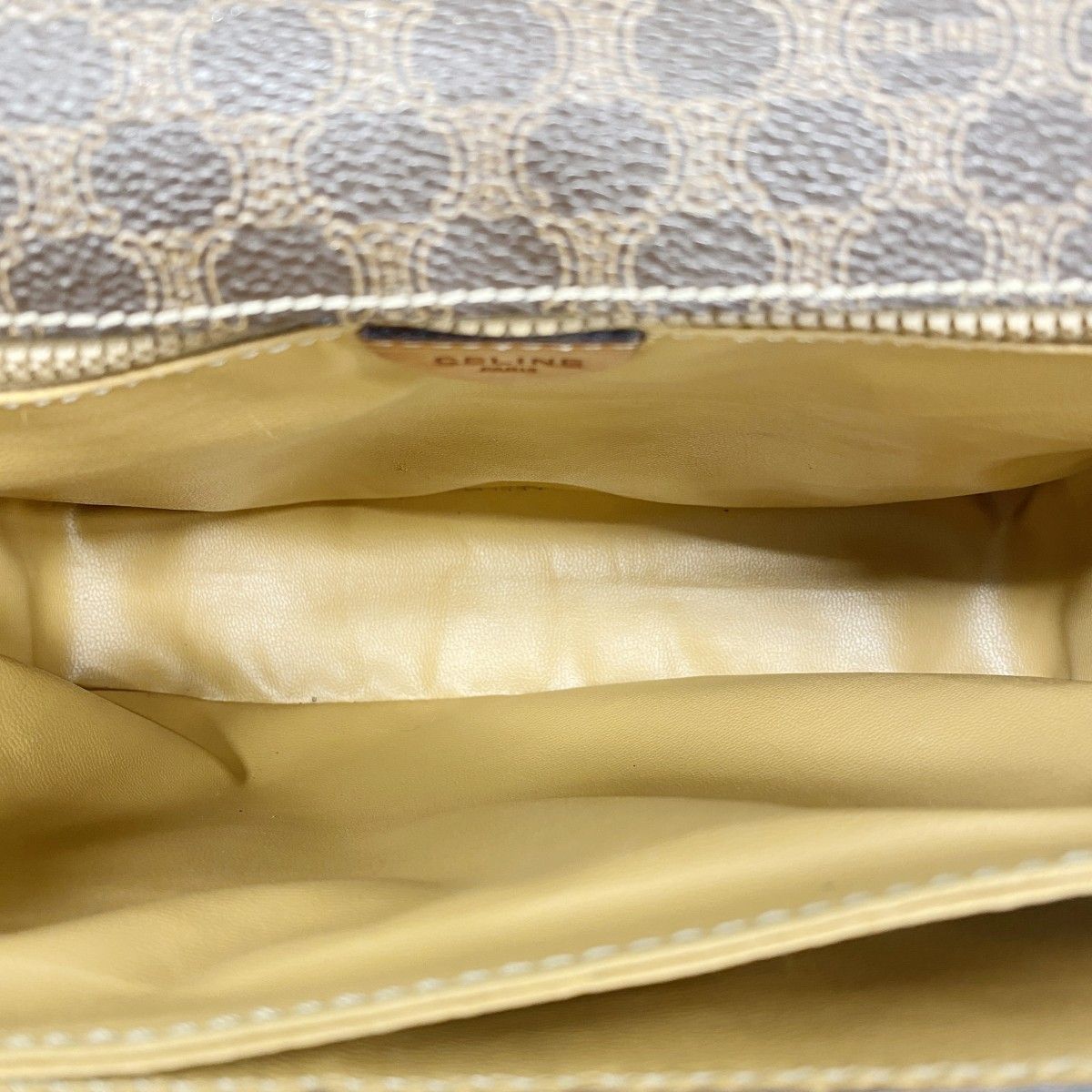 Celine Shoulder Bag Macadam Brown Gold — view 4