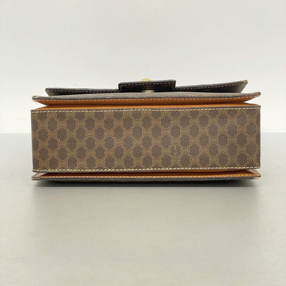 Celine Shoulder Bag Macadam Brown Gold — view 3
