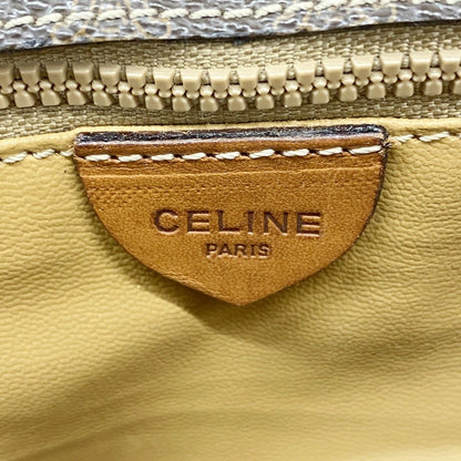 Celine Shoulder Bag Macadam Brown Gold — view 5