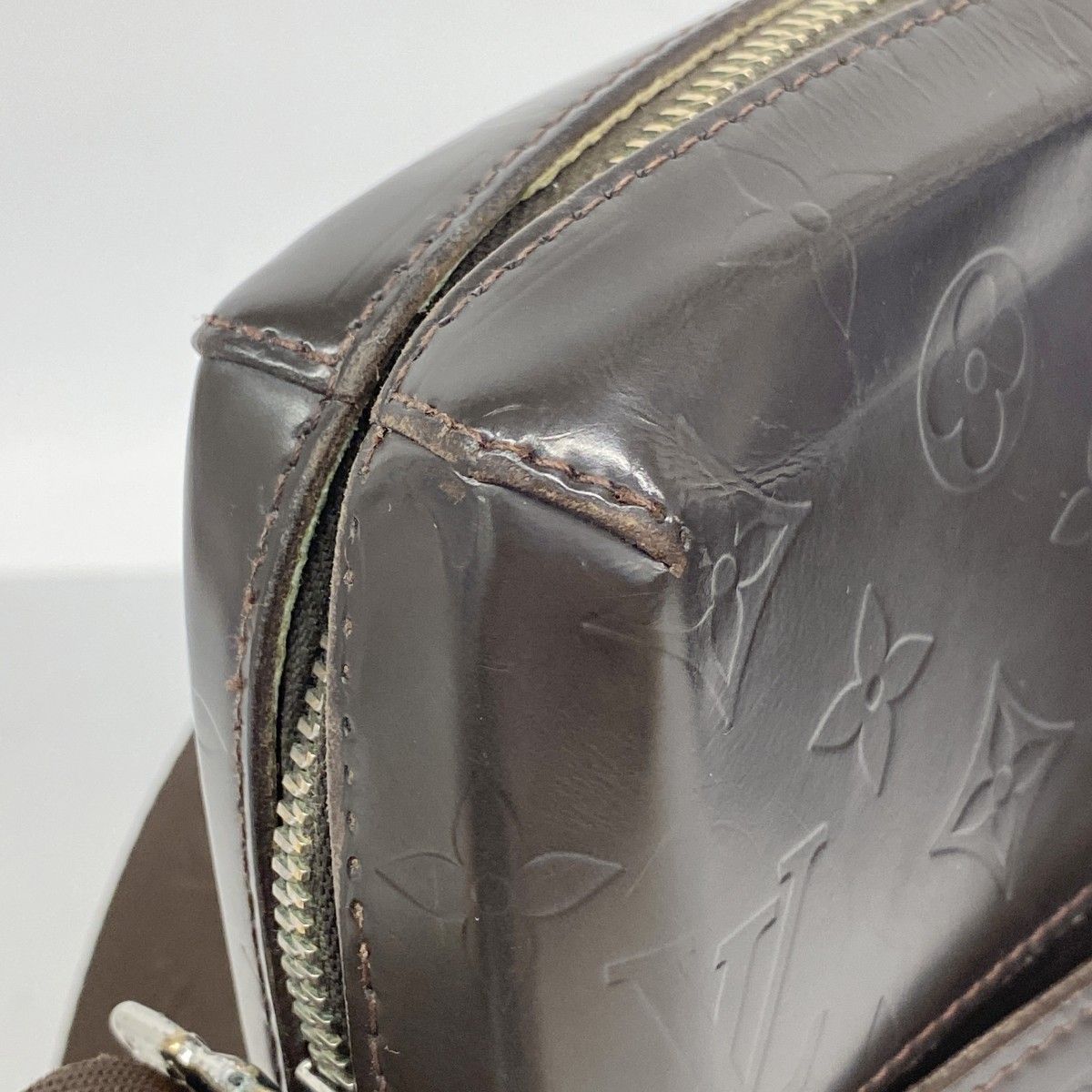 Louis Vuitton Shoulder Bag Monogram Glace Leather Bobbi Cafe — view 7