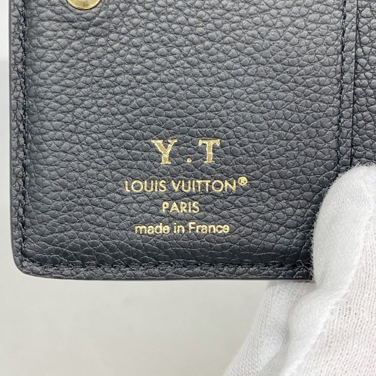 Louis Vuitton Wallet Monogram Empreinte Portefeuille Clair Noir — view 4