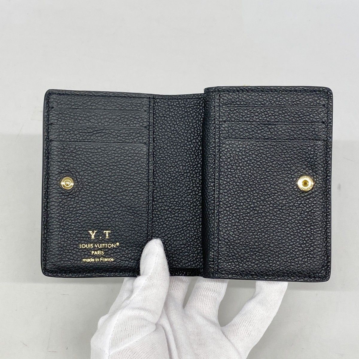 Louis Vuitton Wallet Monogram Empreinte Portefeuille Clair Noir — view 3