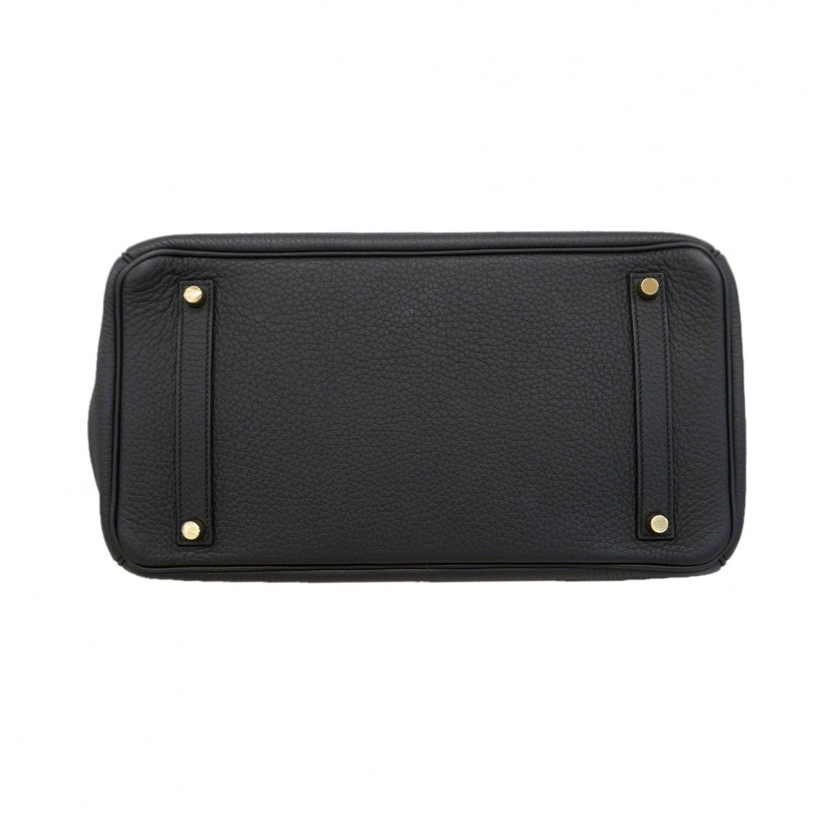Hermes Handbag Birkin 35 Taurillon Clemence Black Gold — view 3