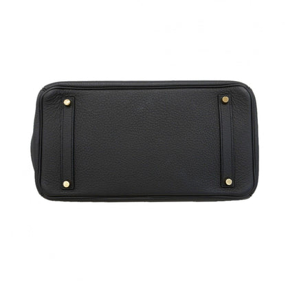 Hermes Handbag Birkin 35 Taurillon Clemence Black Gold — view 3