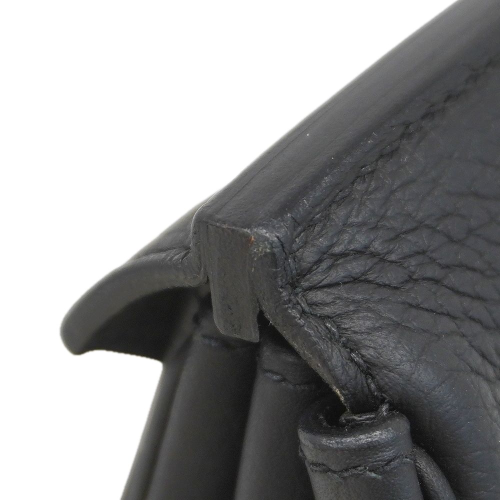 Hermes Handbag Birkin 35 Taurillon Clemence Black Gold — view 8