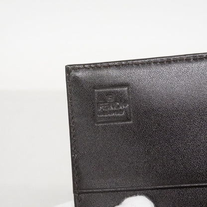 Fendi Wallet Zucca Nylon Canvas Brown Silver — view 4