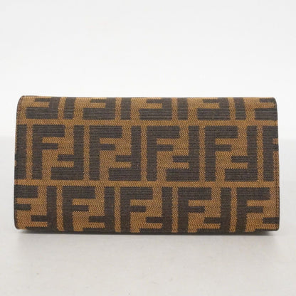 Fendi Wallet Zucca Nylon Canvas Brown Silver — view 8