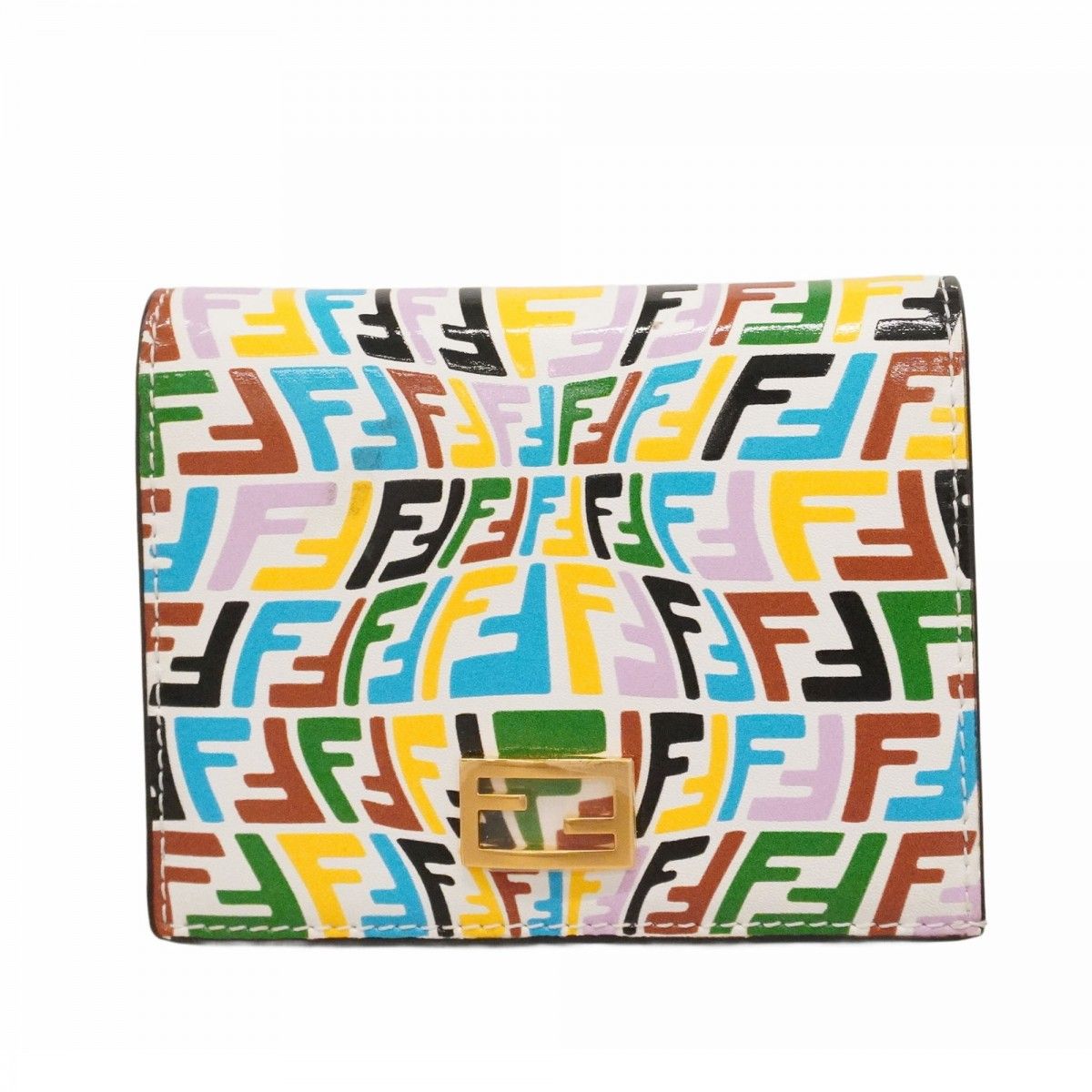 Fendi Wallet Multicolor Gold