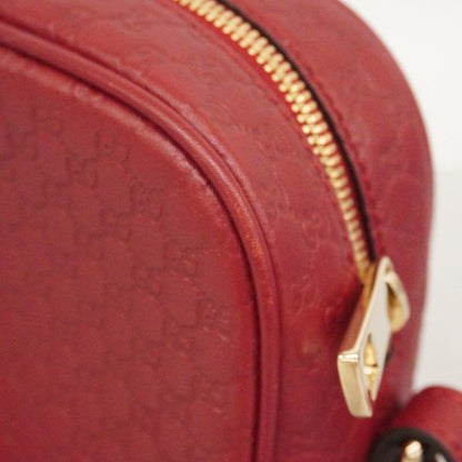 Gucci Shoulder Bag Micro Guccissima Leather Red Chien Pants Gold — view 6