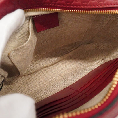 Gucci Shoulder Bag Micro Guccissima Leather Red Chien Pants Gold — view 4