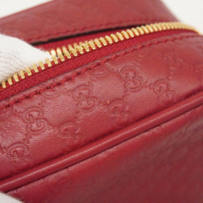 Gucci Shoulder Bag Micro Guccissima Leather Red Chien Pants Gold — view 8