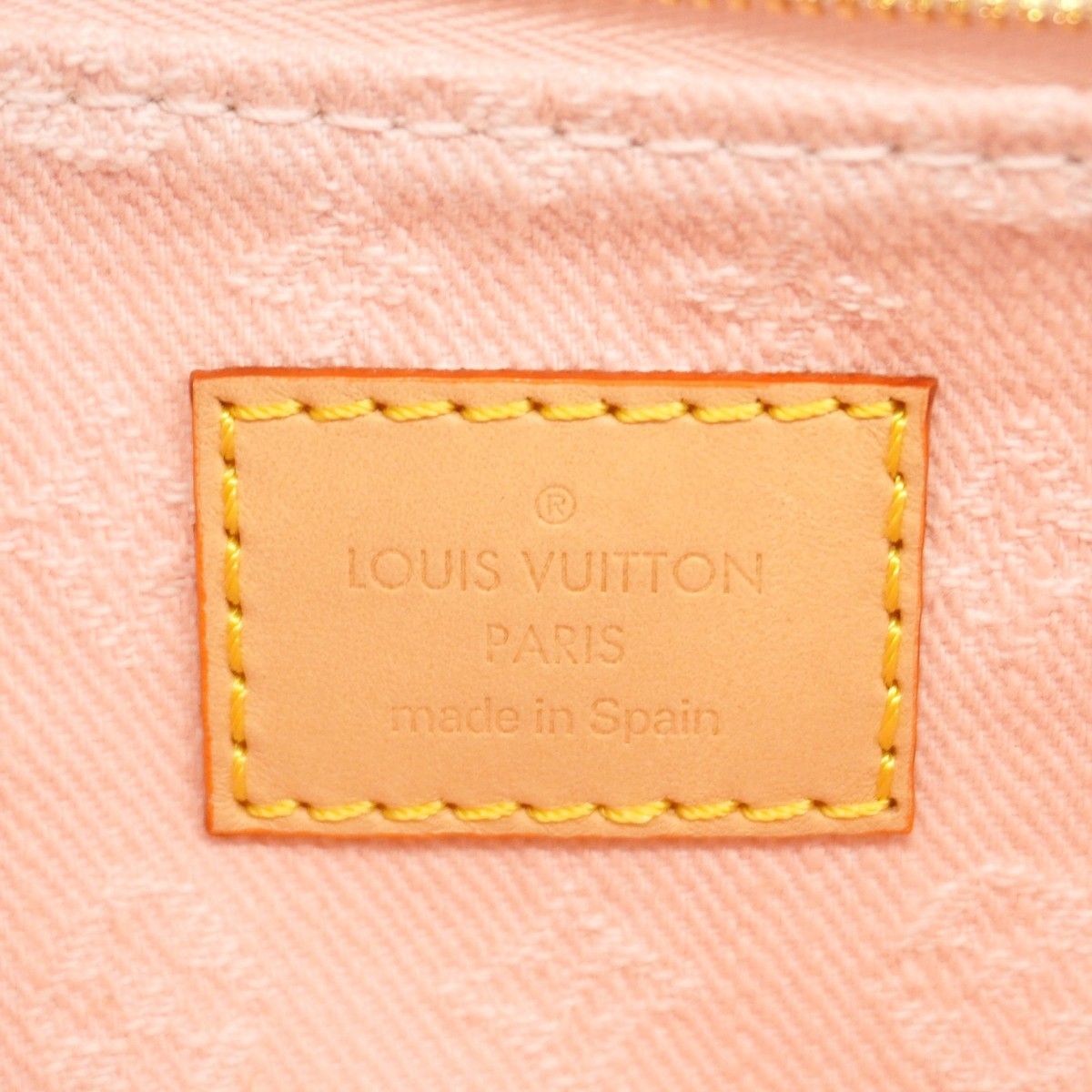 Louis Vuitton Handbag Monogram Denim Pochette Rive Washed Pink 2-Way — view 5
