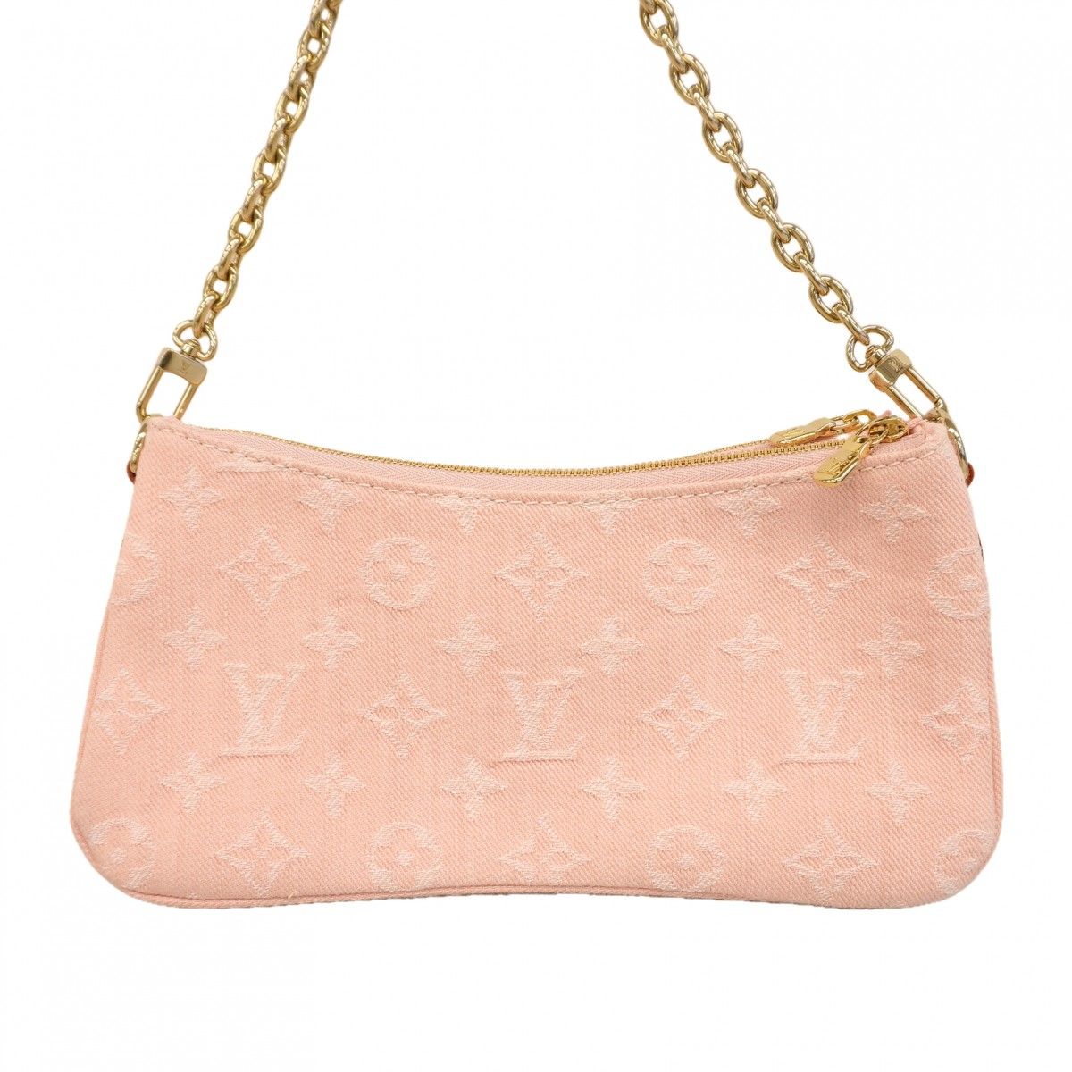 Louis Vuitton Handbag Monogram Denim Pochette Rive Washed Pink 2-Way — view 9