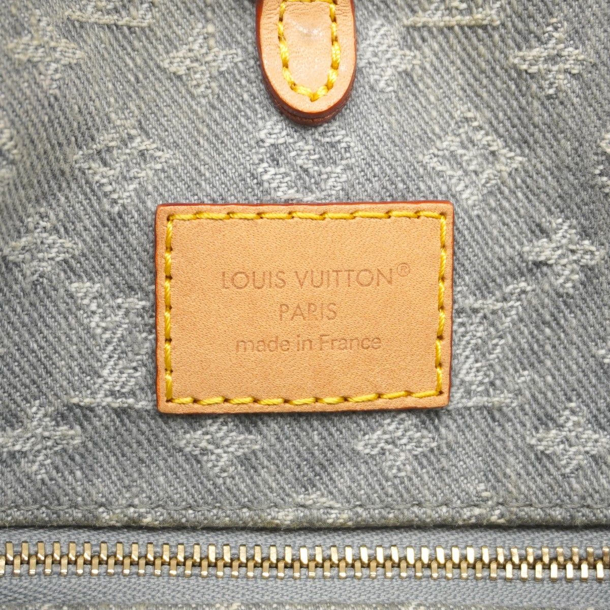 Louis Vuitton Handbag Monogram Denim On The Go MM Washed Gray 2-Way — view 5