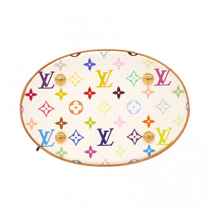 Louis Vuitton Tote Monogram Multicolor Bucket Flange Blanc — view 3