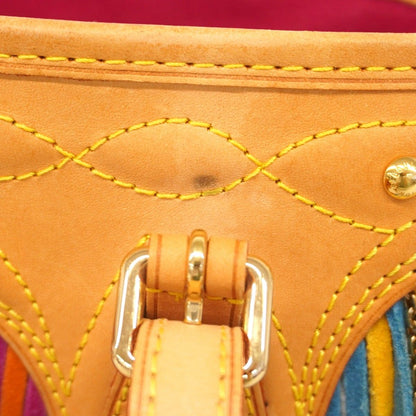 Louis Vuitton Tote Monogram Multicolor Bucket Flange Blanc — view 8