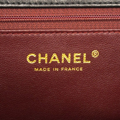 Chanel Shoulder Bag Quilted Lambskin Black Gold — view 5