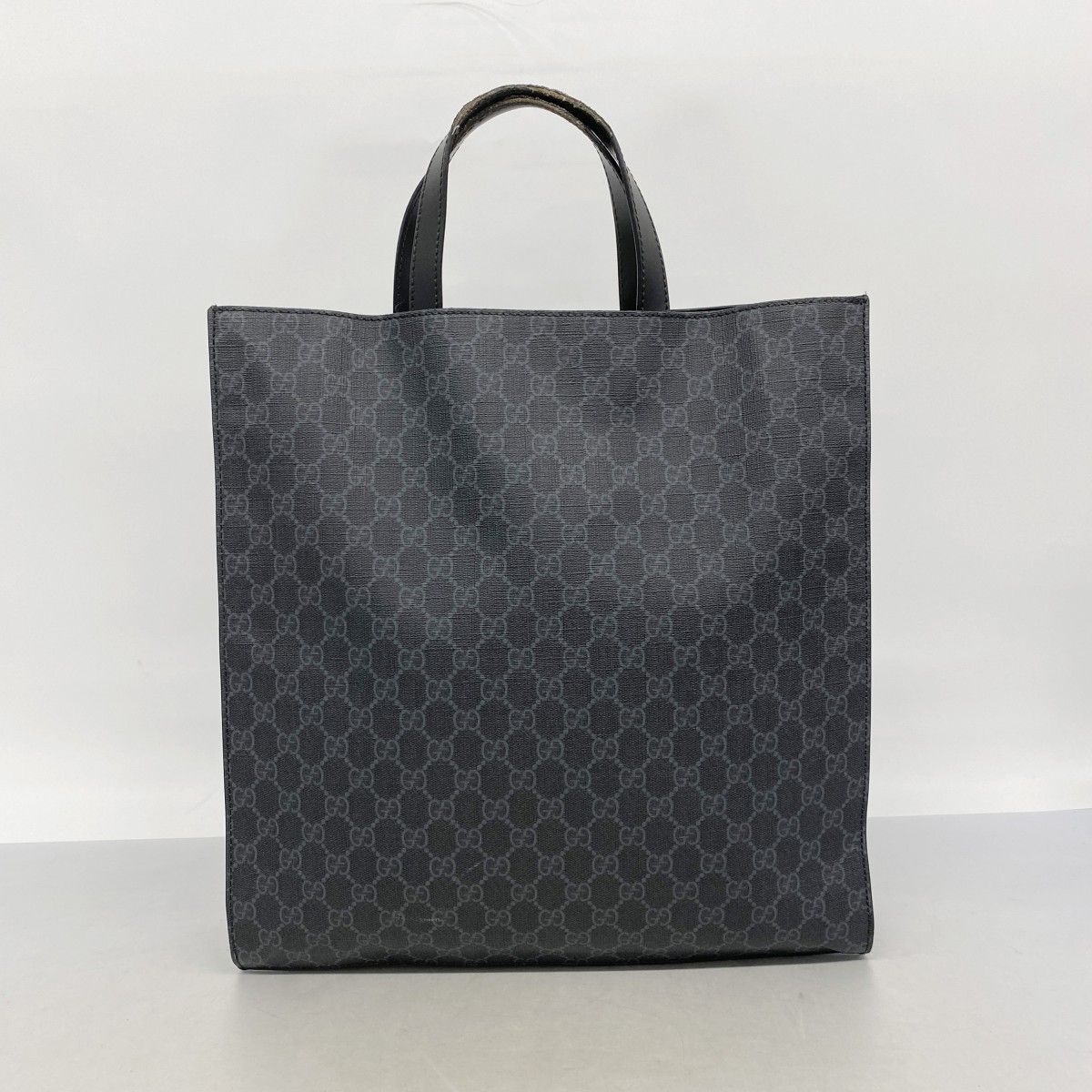 Gucci Tote GG Supreme Black Silver — view 9