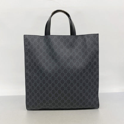 Gucci Tote GG Supreme Black Silver — view 9
