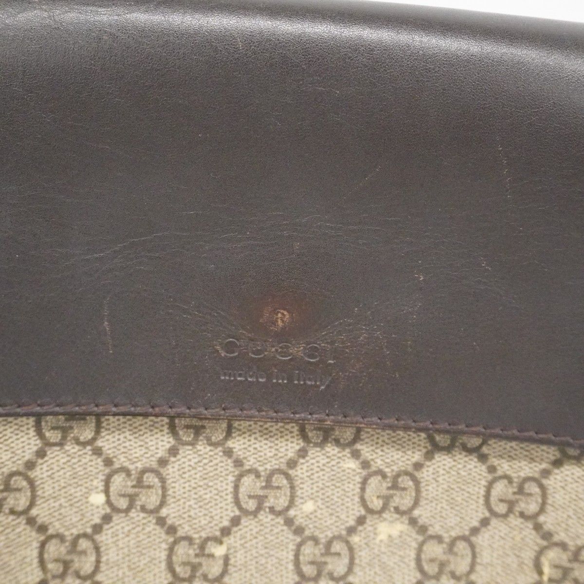 Gucci Shoulder Bag GG Supreme Brown Gold — view 9