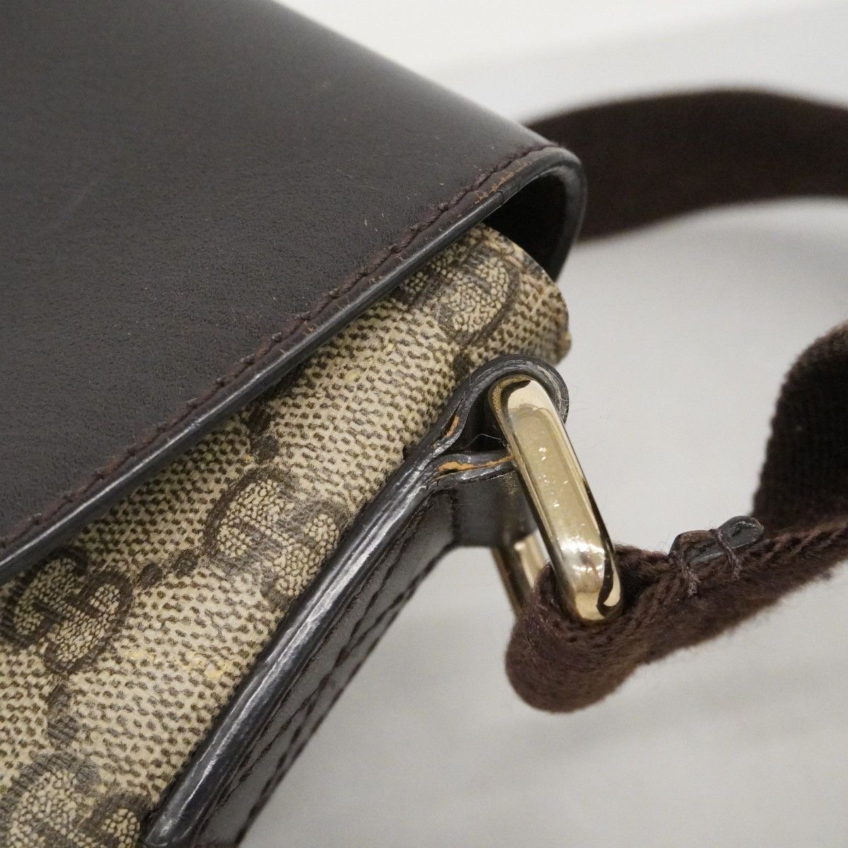 Gucci Shoulder Bag GG Supreme Brown Gold — view 8