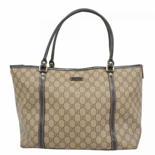 Gucci Tote GG Supreme Brown Gold