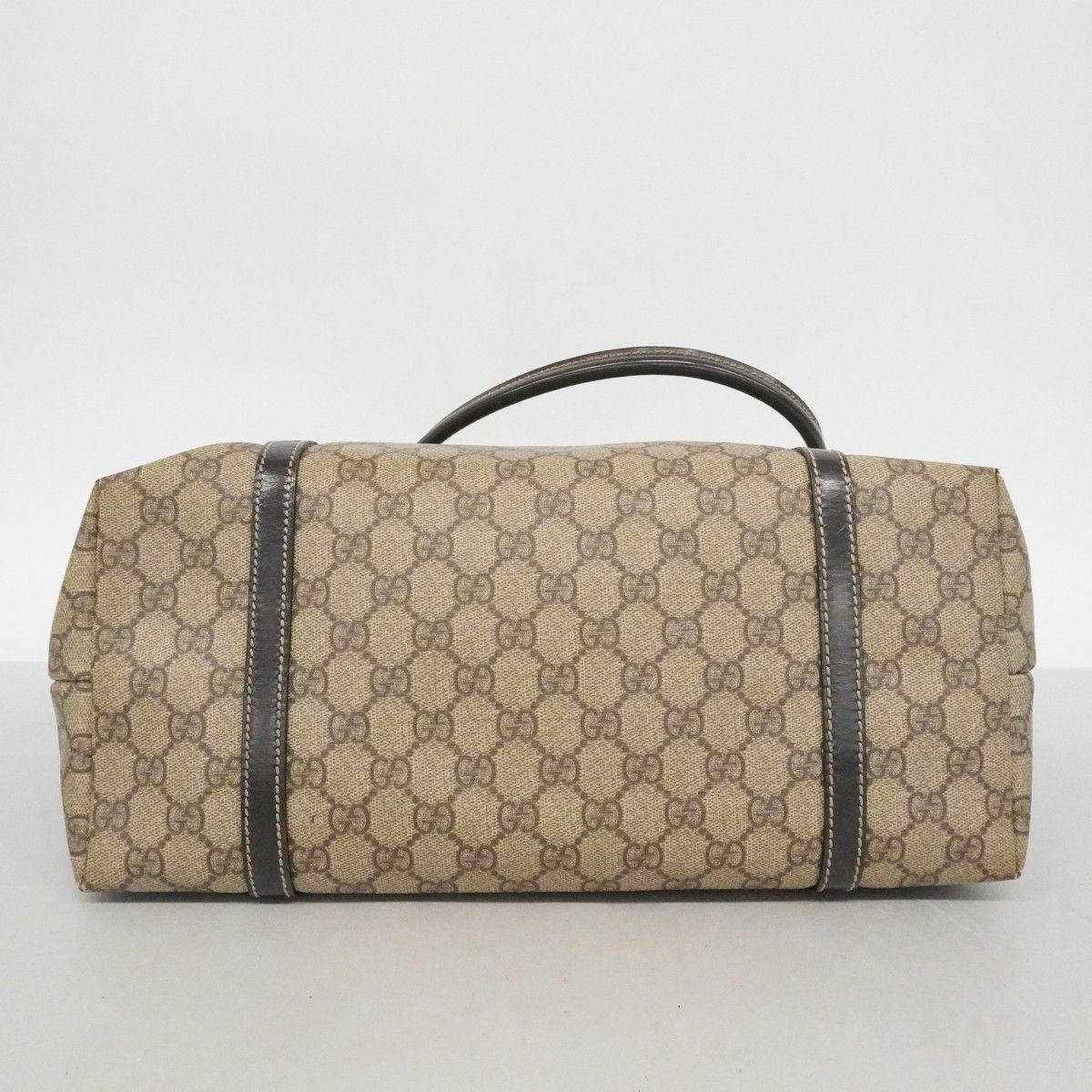 Gucci Tote GG Supreme Brown Gold — view 3