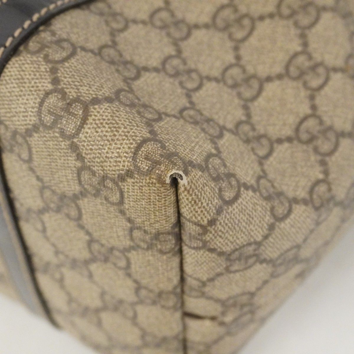 Gucci Tote GG Supreme Brown Gold — view 6