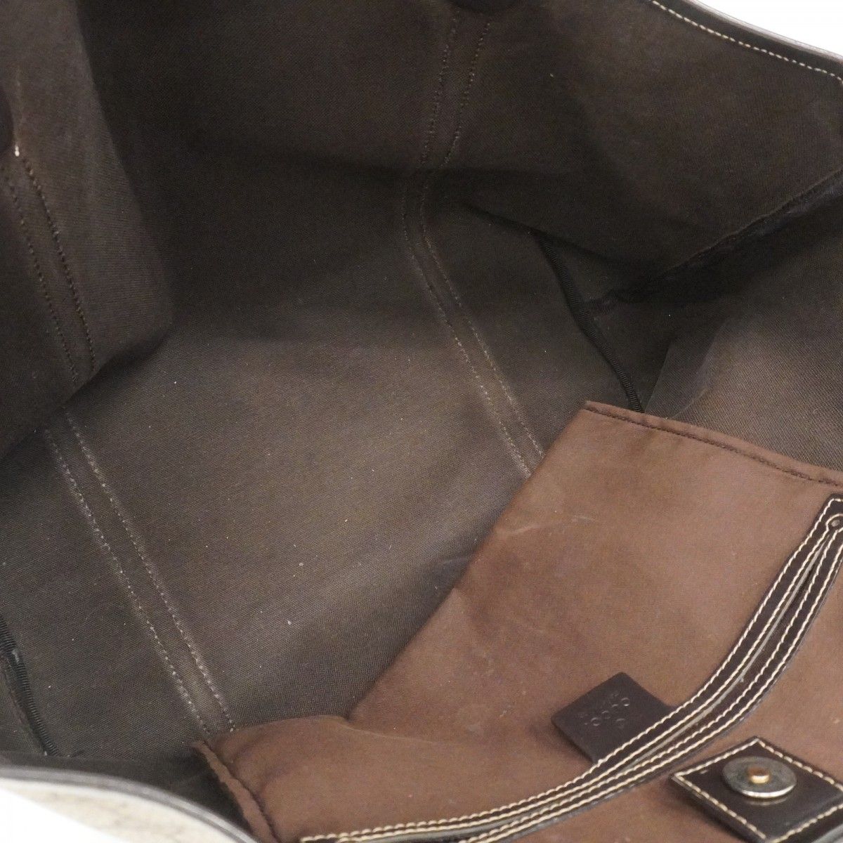 Gucci Tote GG Supreme Brown Gold — view 4