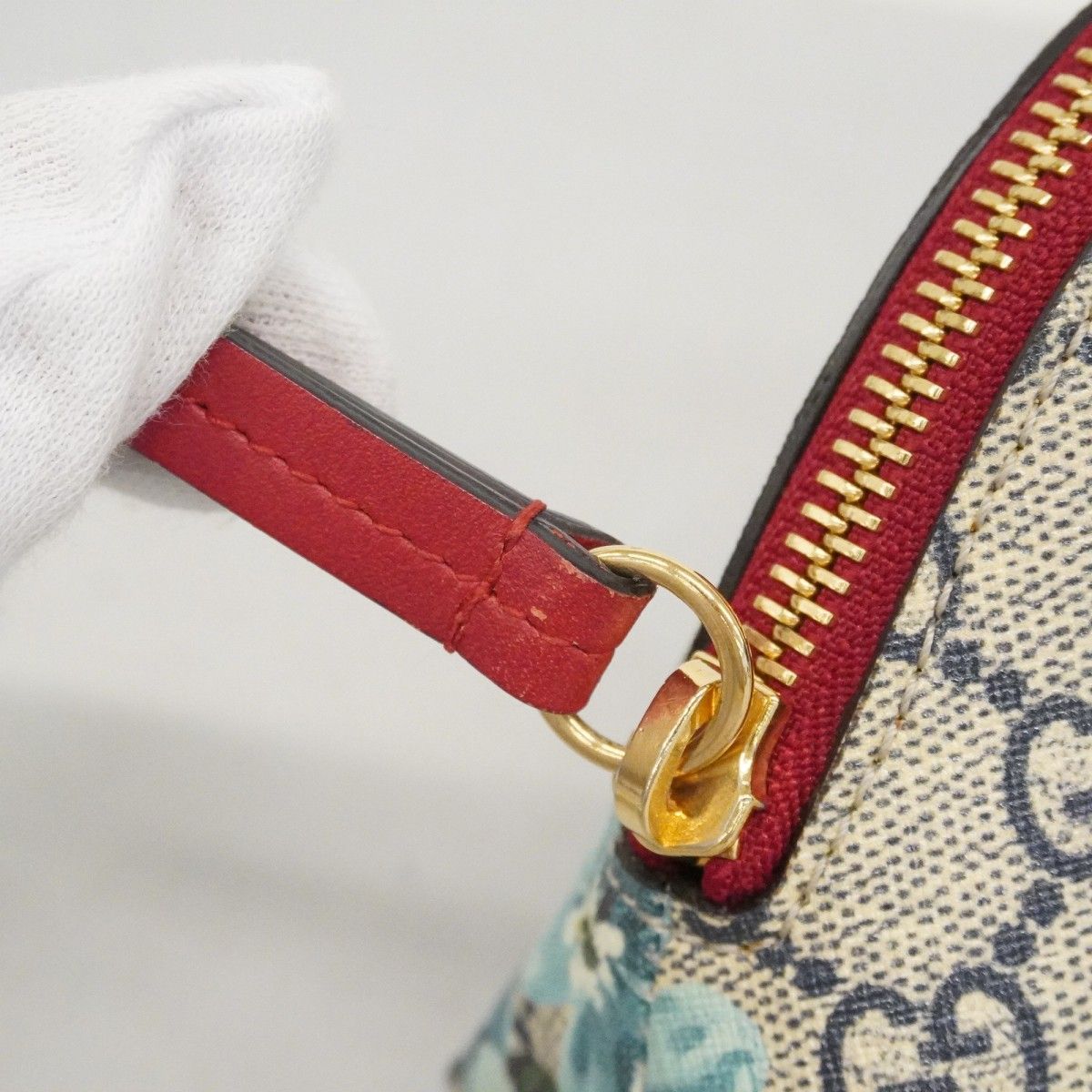 Gucci Pouch GG Blue Mus Gold — view 7